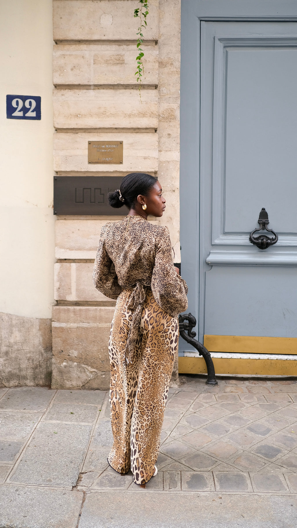 Le top cache-coeur GENESSY leopard