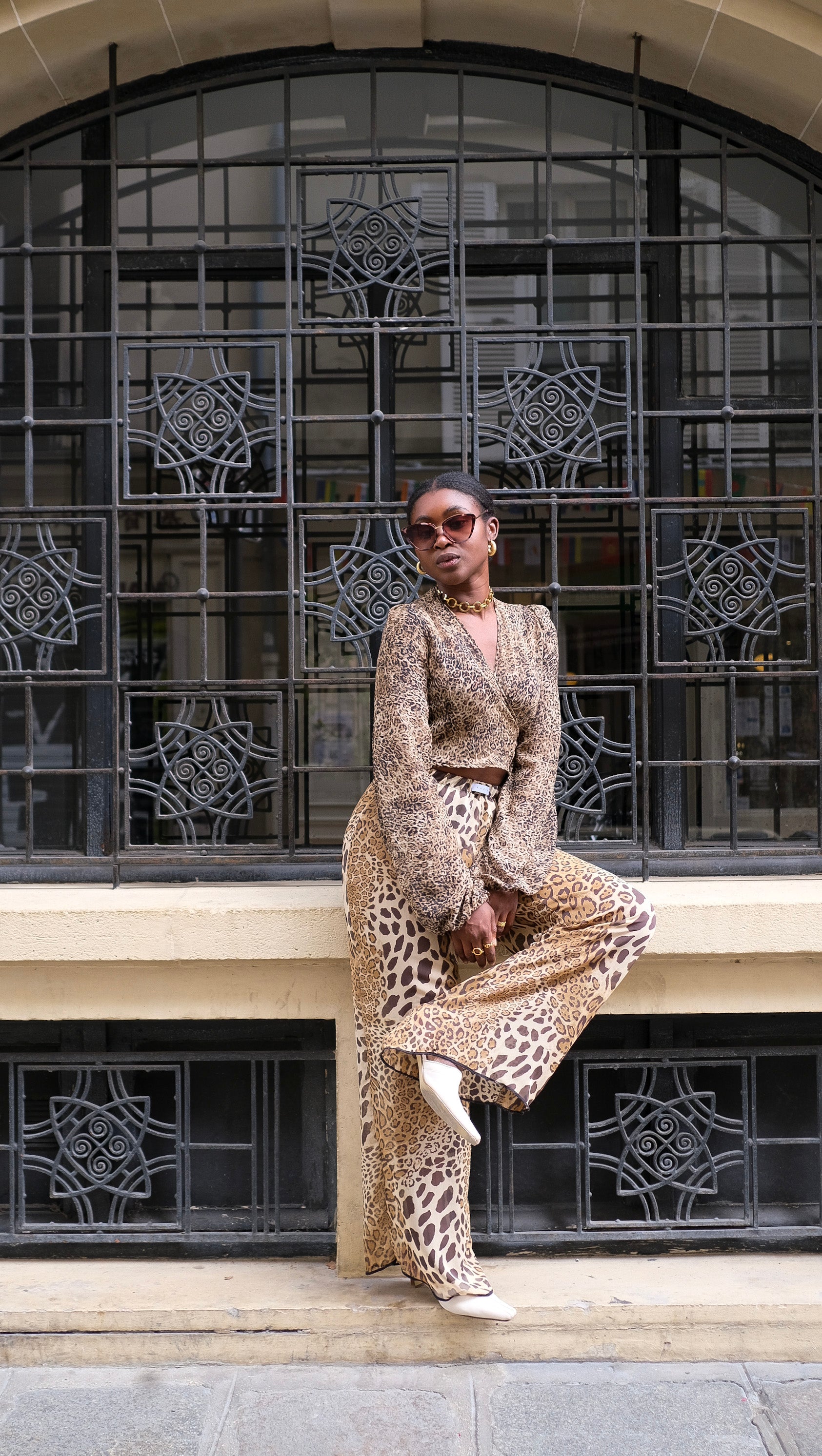 Le top cache-coeur GENESSY leopard