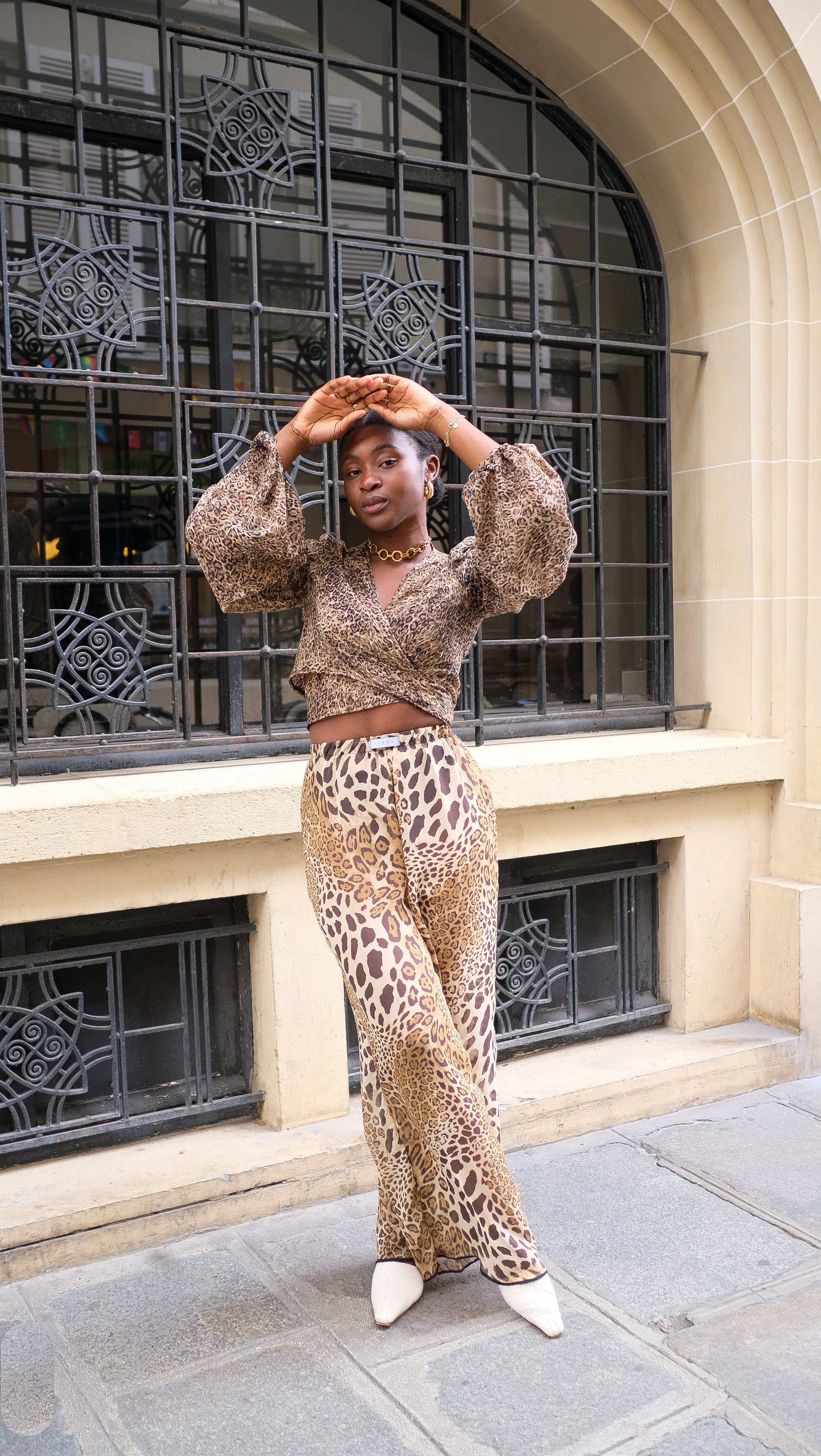 Le top cache-coeur GENESSY leopard