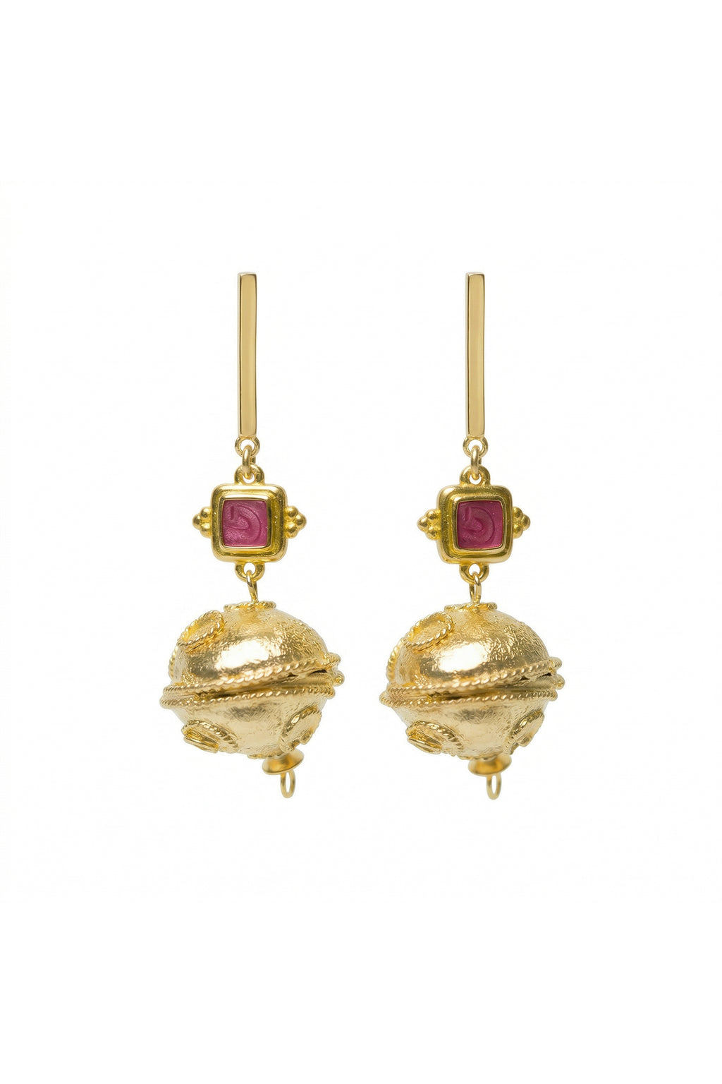 Les boucles d'oreilles GALAXY rose