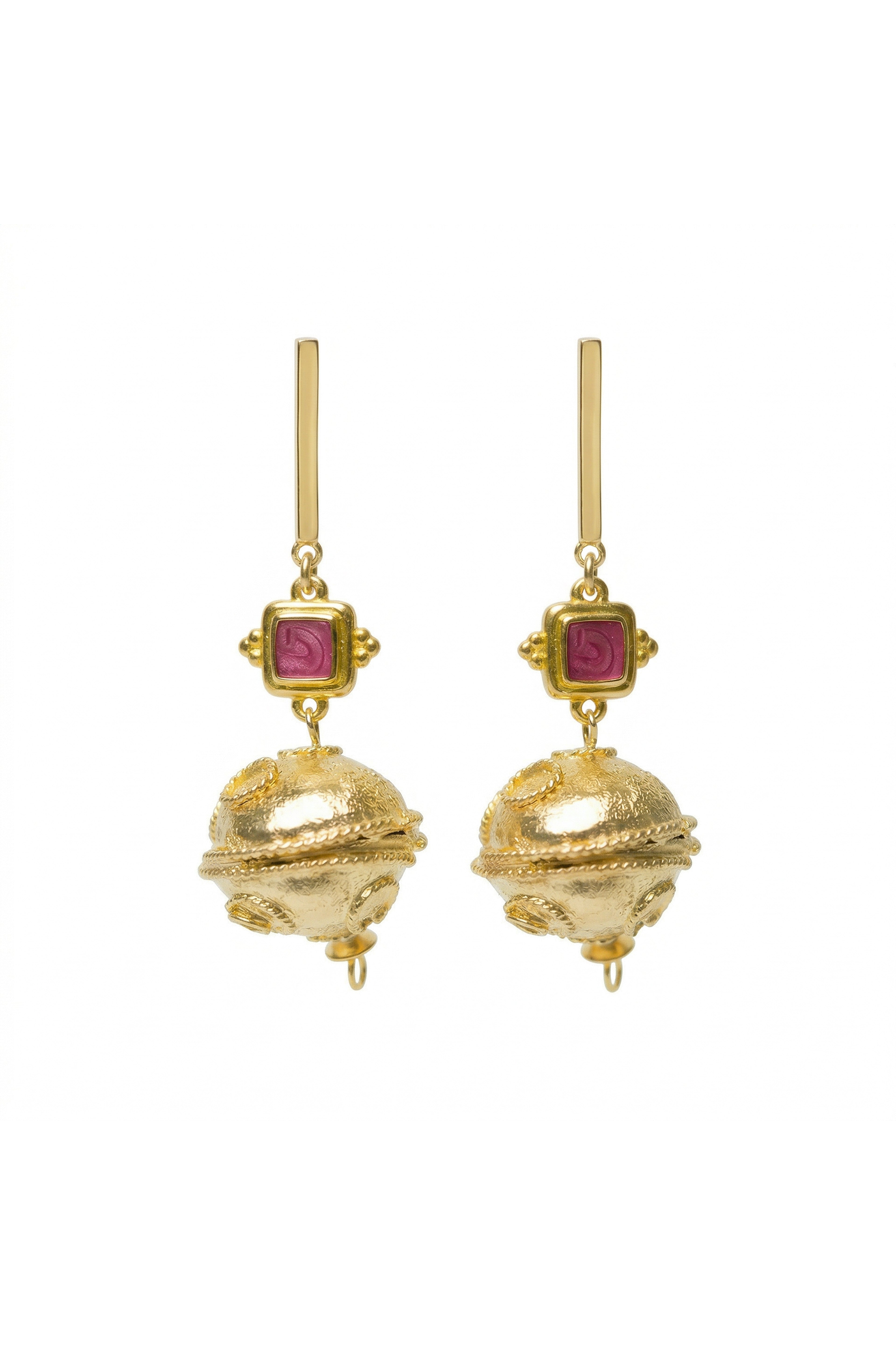 Les boucles d'oreilles GALAXY rose