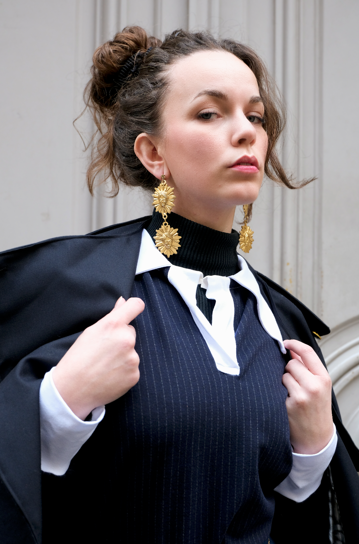 Double sun dangle earrings — AHOU
