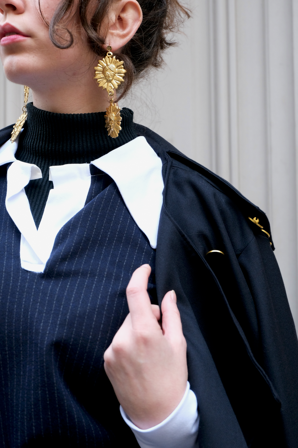 Boucles d'oreilles pendantes double soleils — AHOU