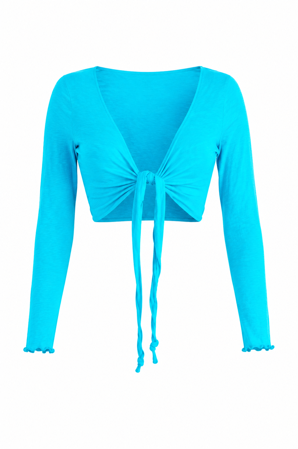 Top à nouer turquoise — KIM