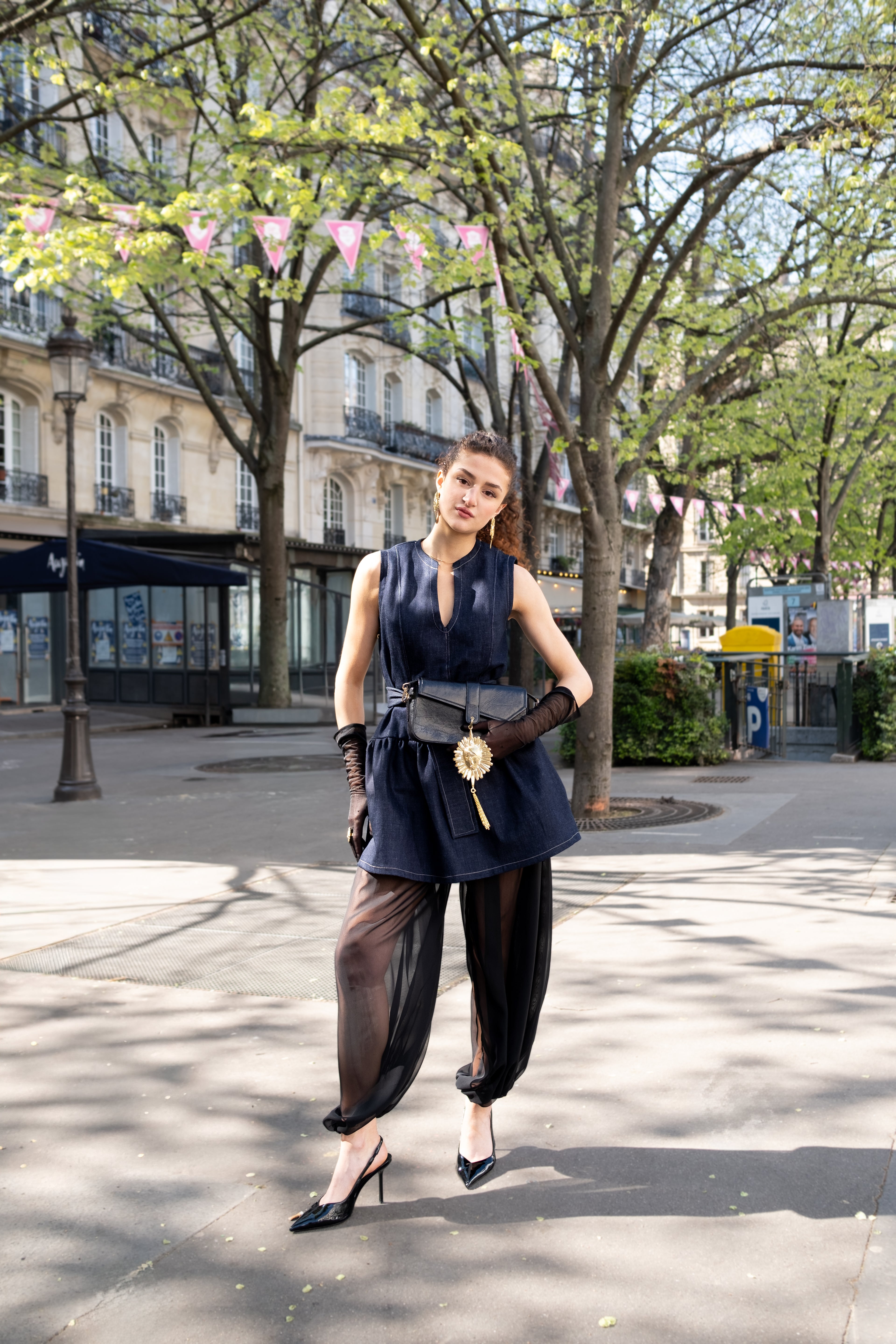 Pantalon balloon FRÉDÉRIQUE noir