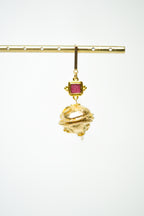 Les boucles d'oreilles GALAXY rose