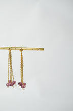 Les boucles d'oreilles EMILY violine