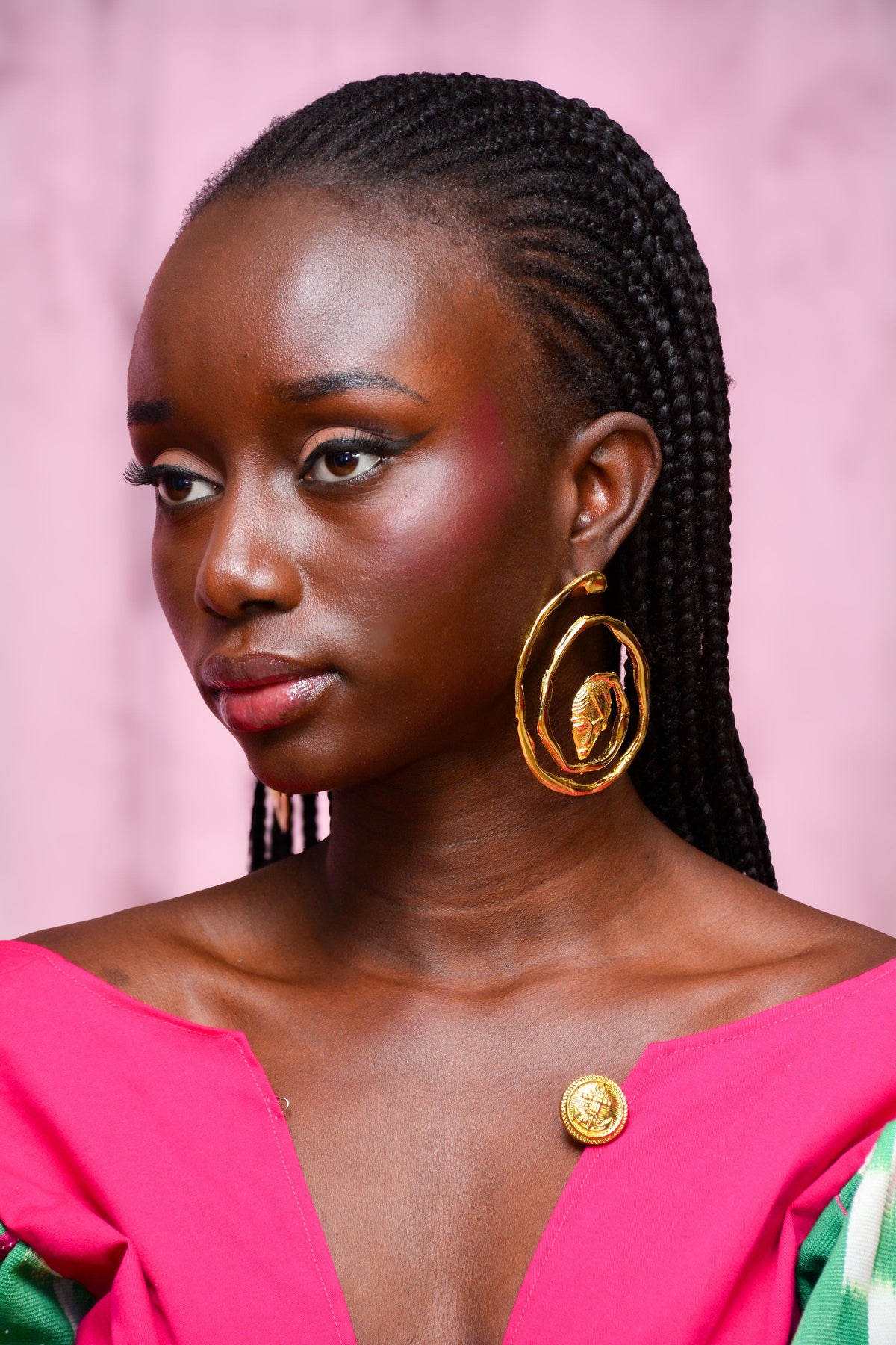 Boucles d'oreilles spirales dorés — ADEKRA