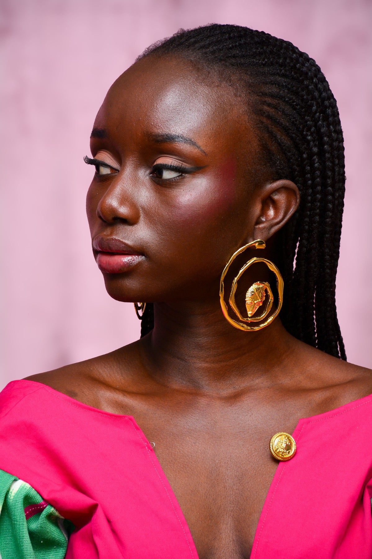 Boucles d'oreilles spirales dorés — ADEKRA