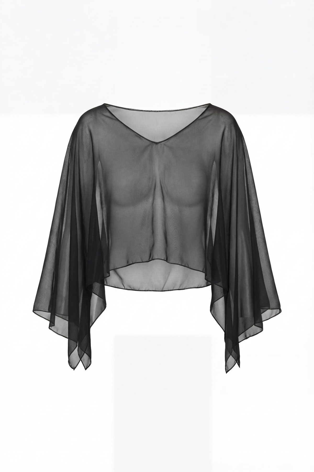 Le poncho noir SUZIE