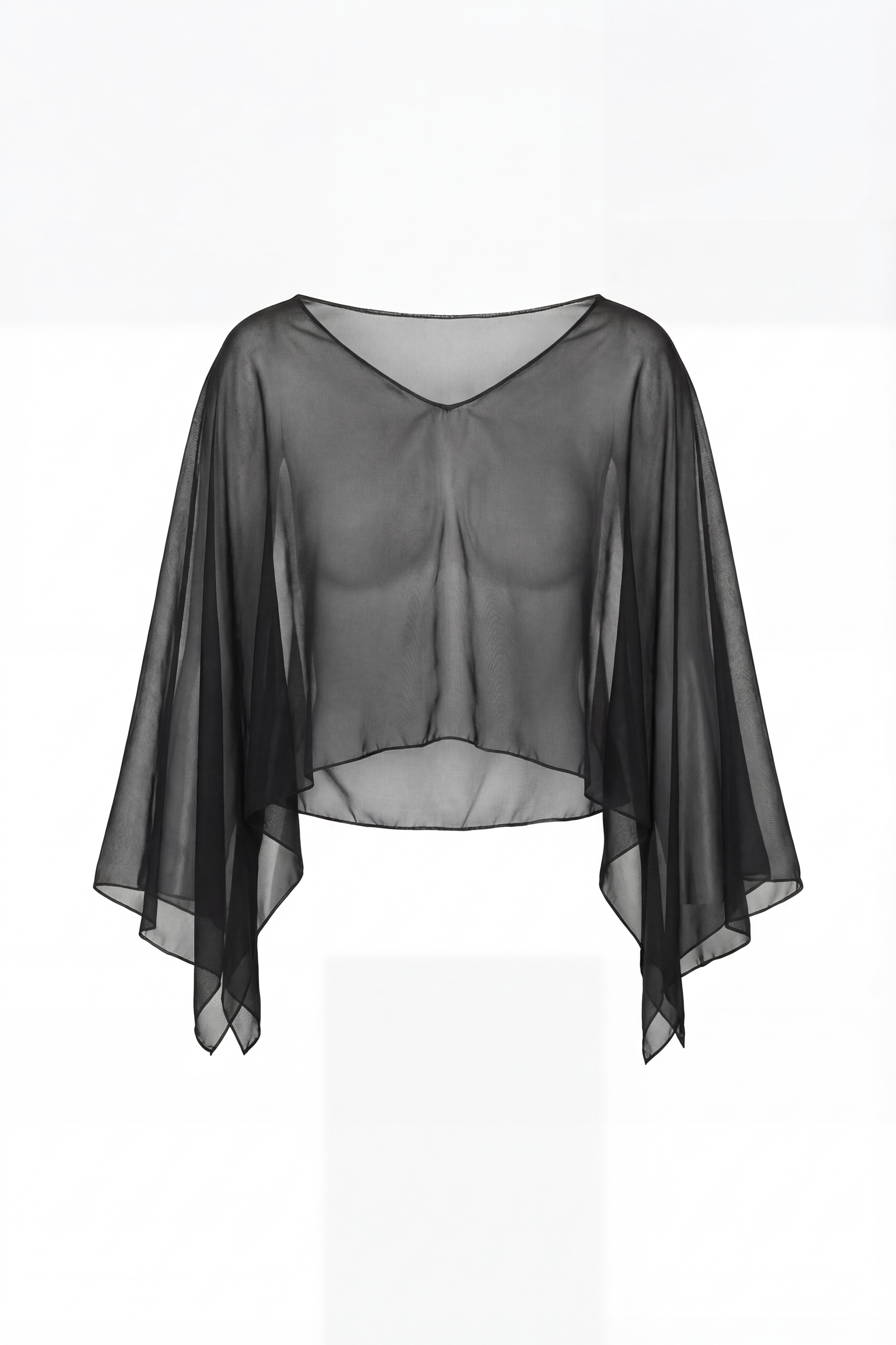 Le poncho noir SUZIE