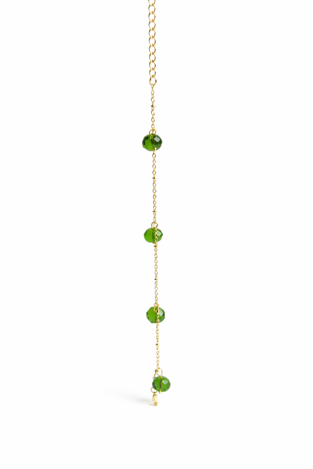 Fine gold-plated chain bracelet with bohemian beads — AMORY