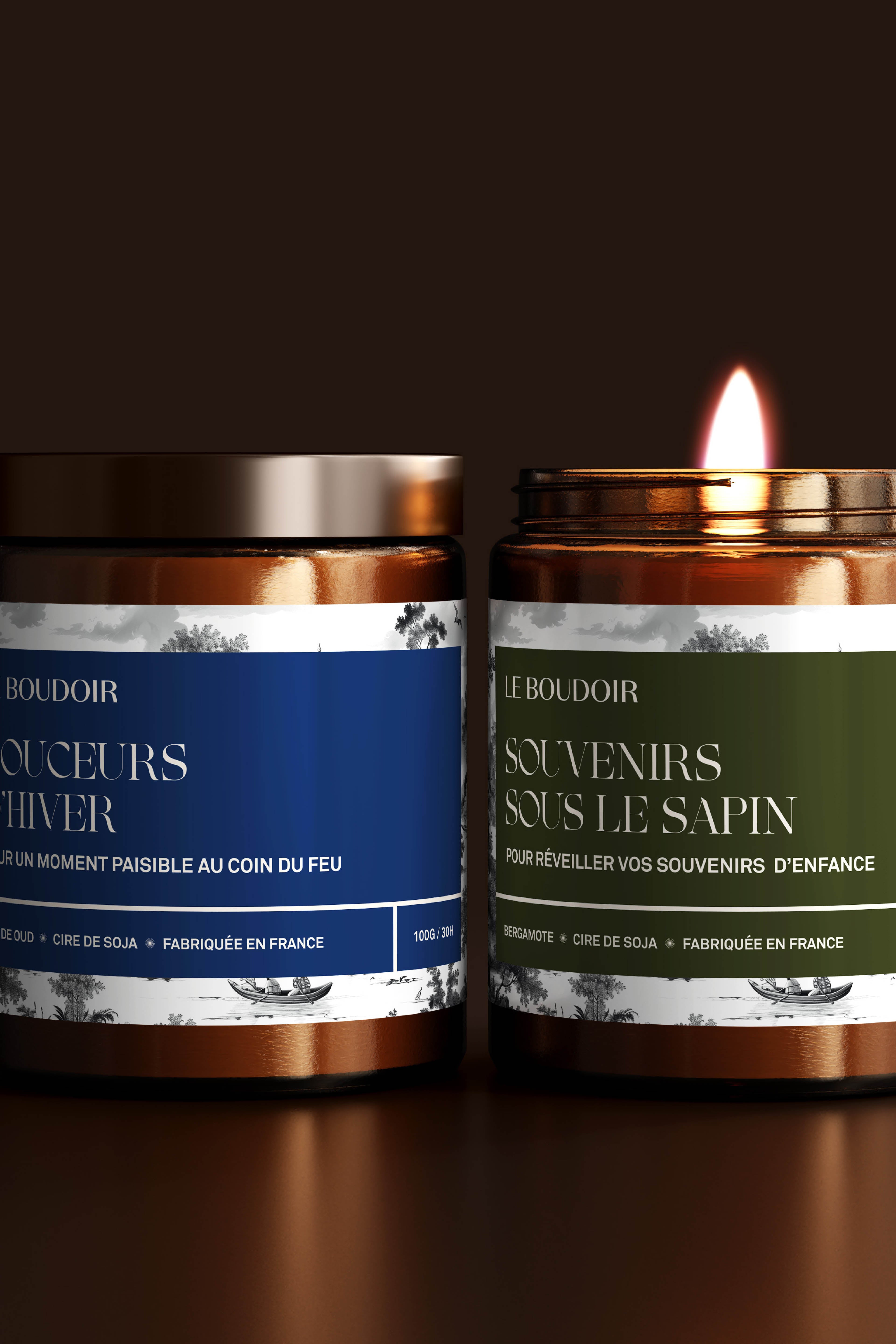 Bougie "Douceurs d'hiver"