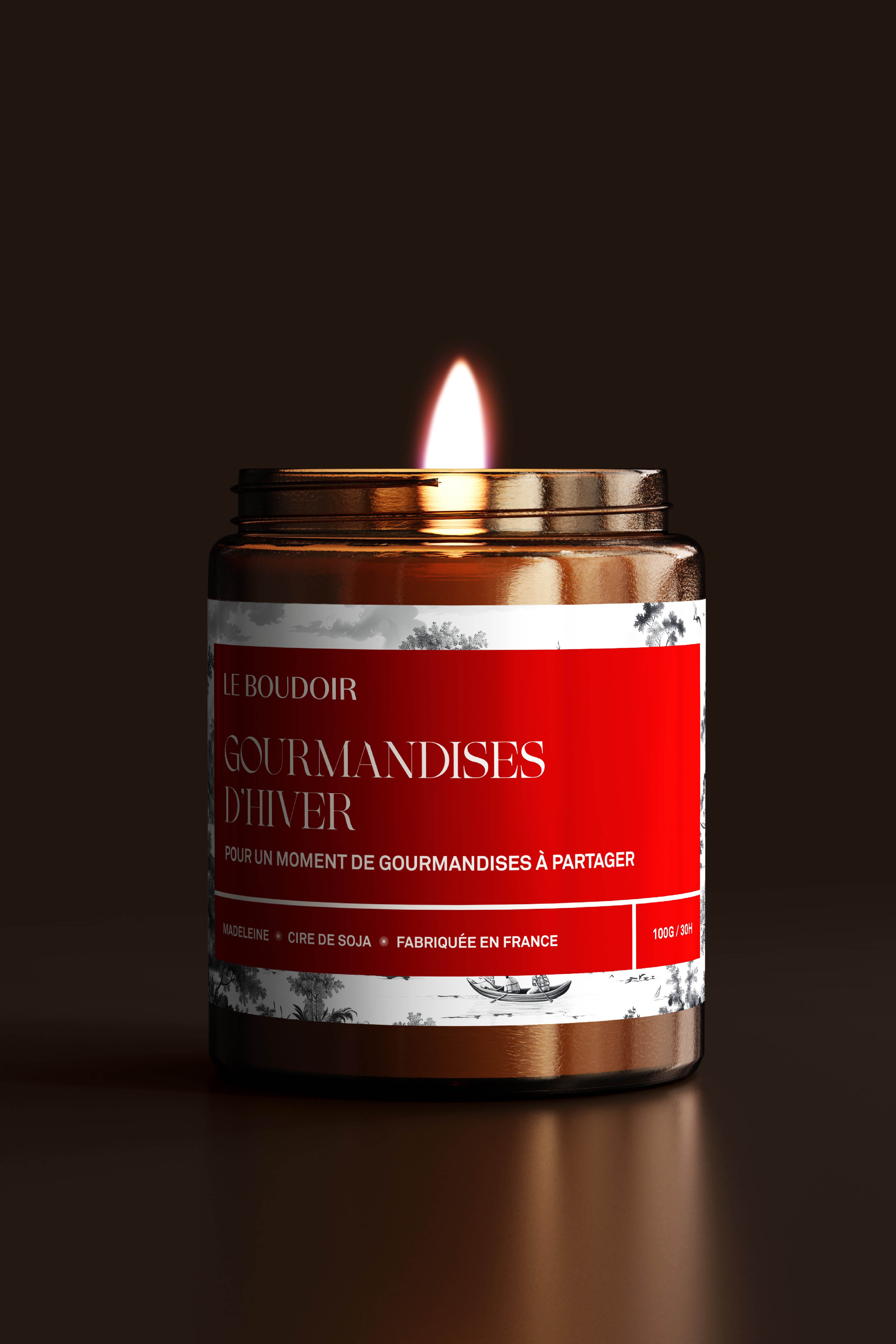 Bougie "Gourmandises d'hiver"