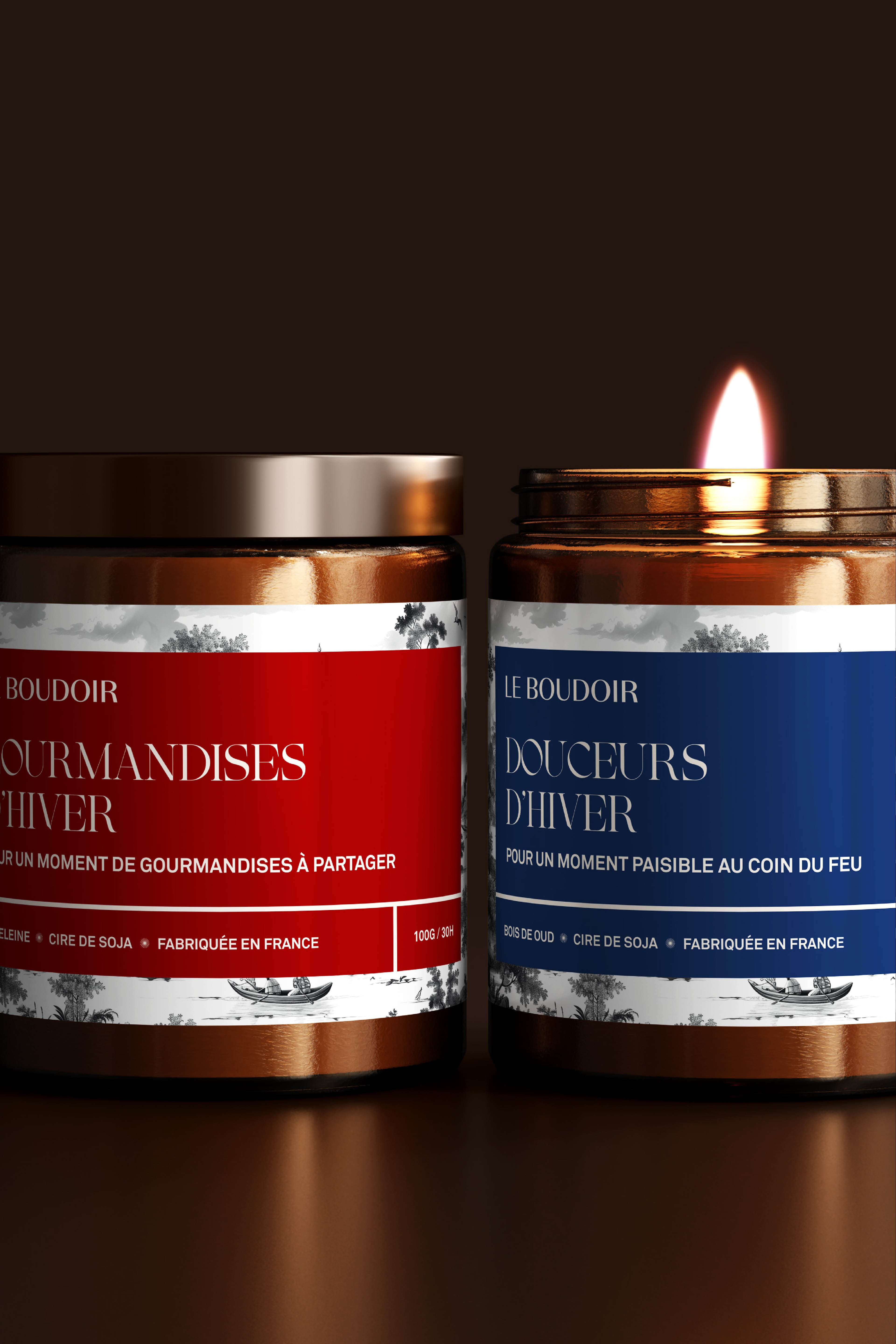 Bougie "Douceurs d'hiver"