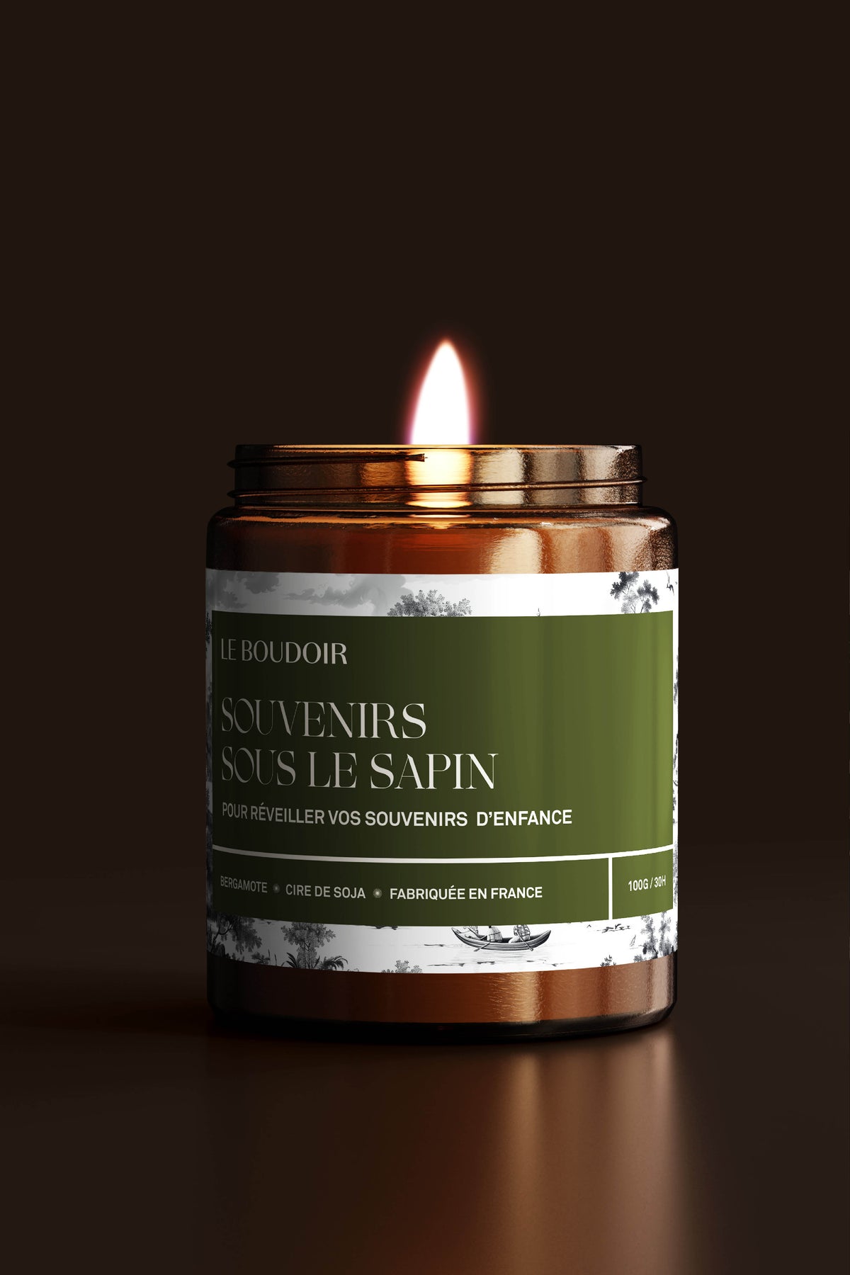 Bougie "Souvenirs sous le sapin"
