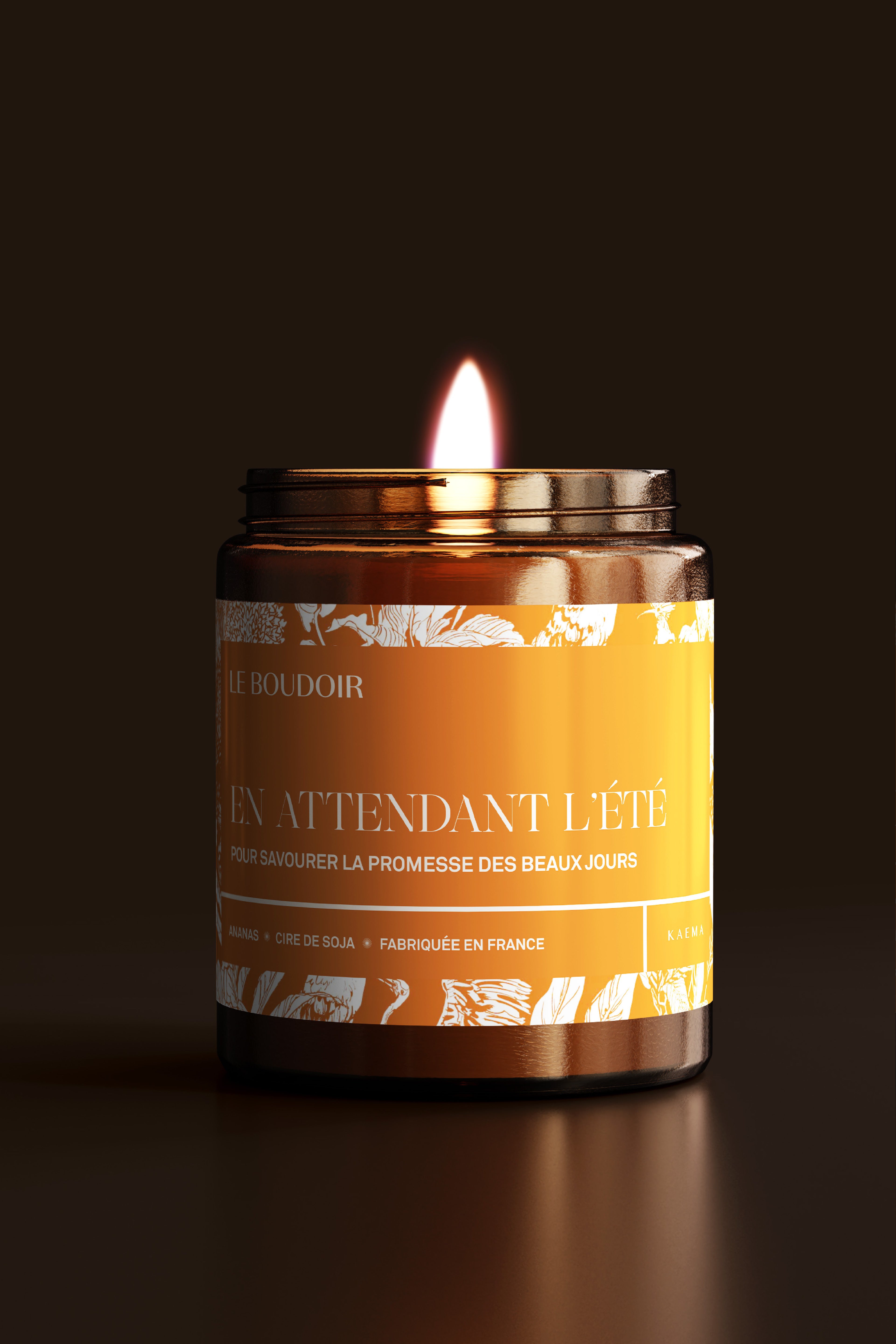 Bougie parfumée "En attendant l'été"