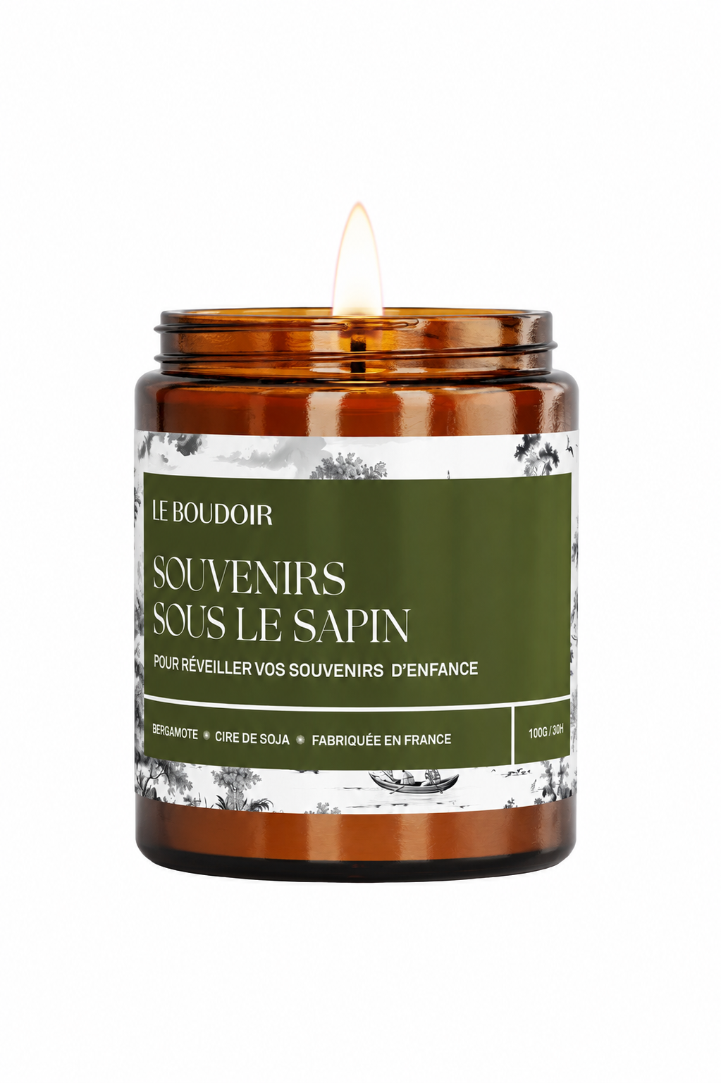 Bougie "Souvenirs sous le sapin"