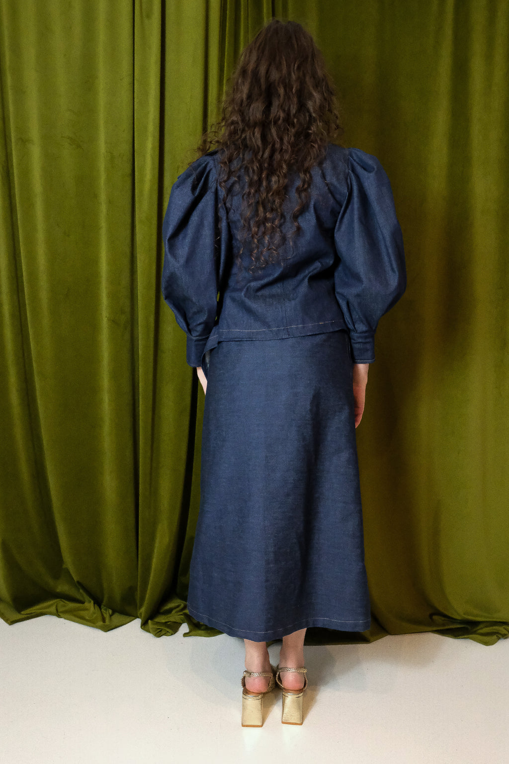 La jupe longue jeans ARKAN