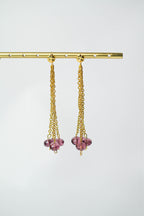Les boucles d'oreilles EMILY violine