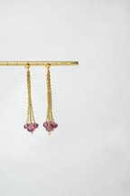 Les boucles d'oreilles EMILY violine