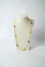 Le sautoir EMELINE violine