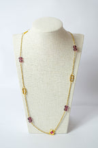 Le sautoir EMELINE violine