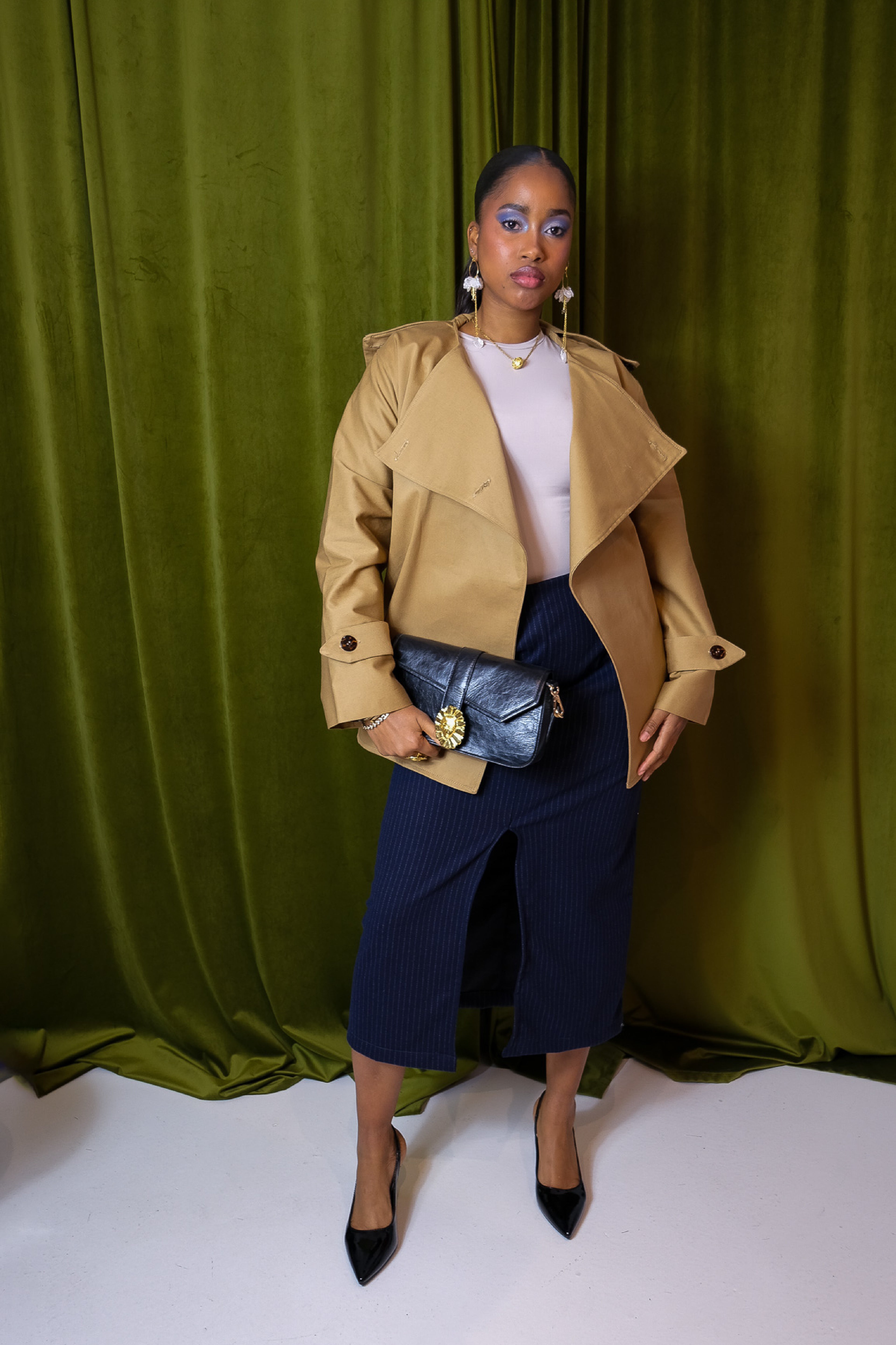 La jupe longue tailleur ALLYCIA