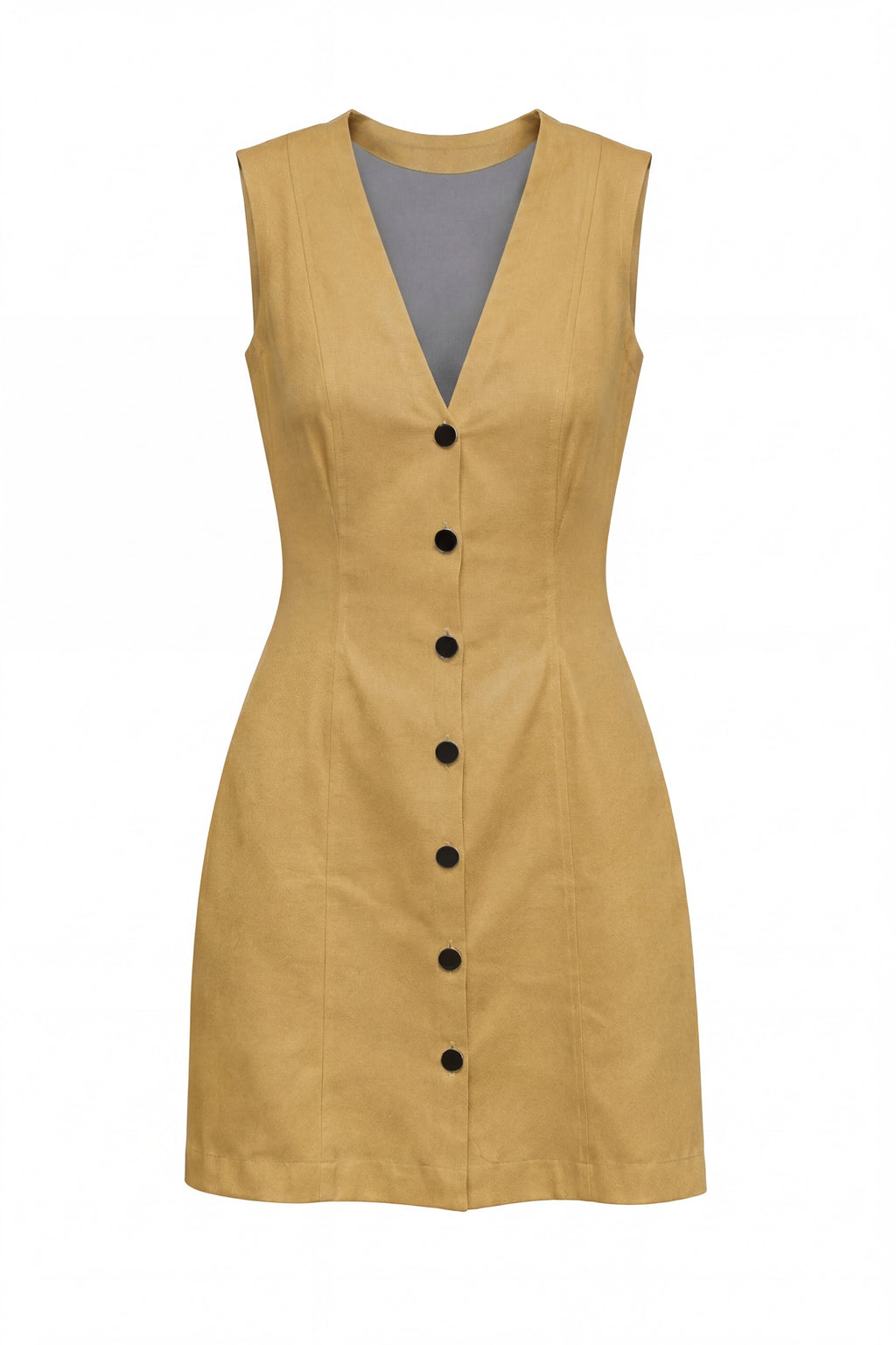 Robe courte chasuble en jeans — KOFFI