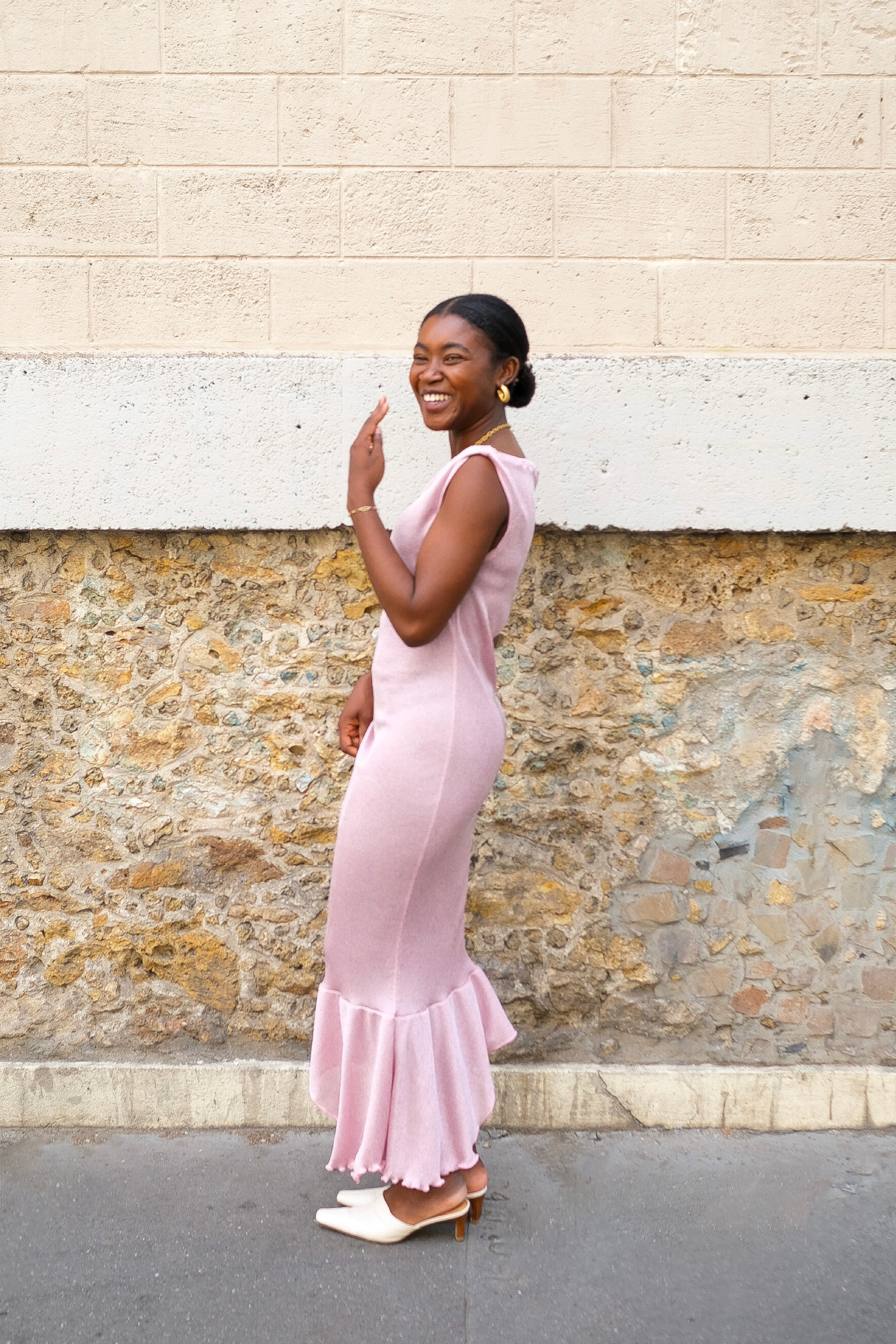 La robe mi-longue ANGELE