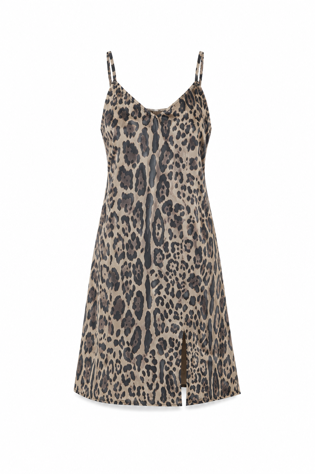 Robe courte dos nu imprimé leopard — SIERRA