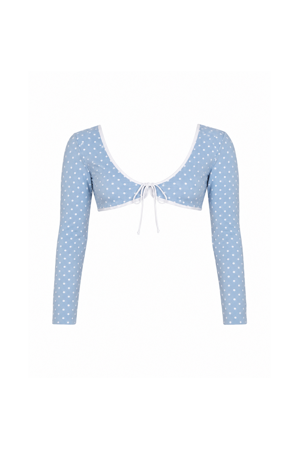 Boléro de bikini shortie à pois