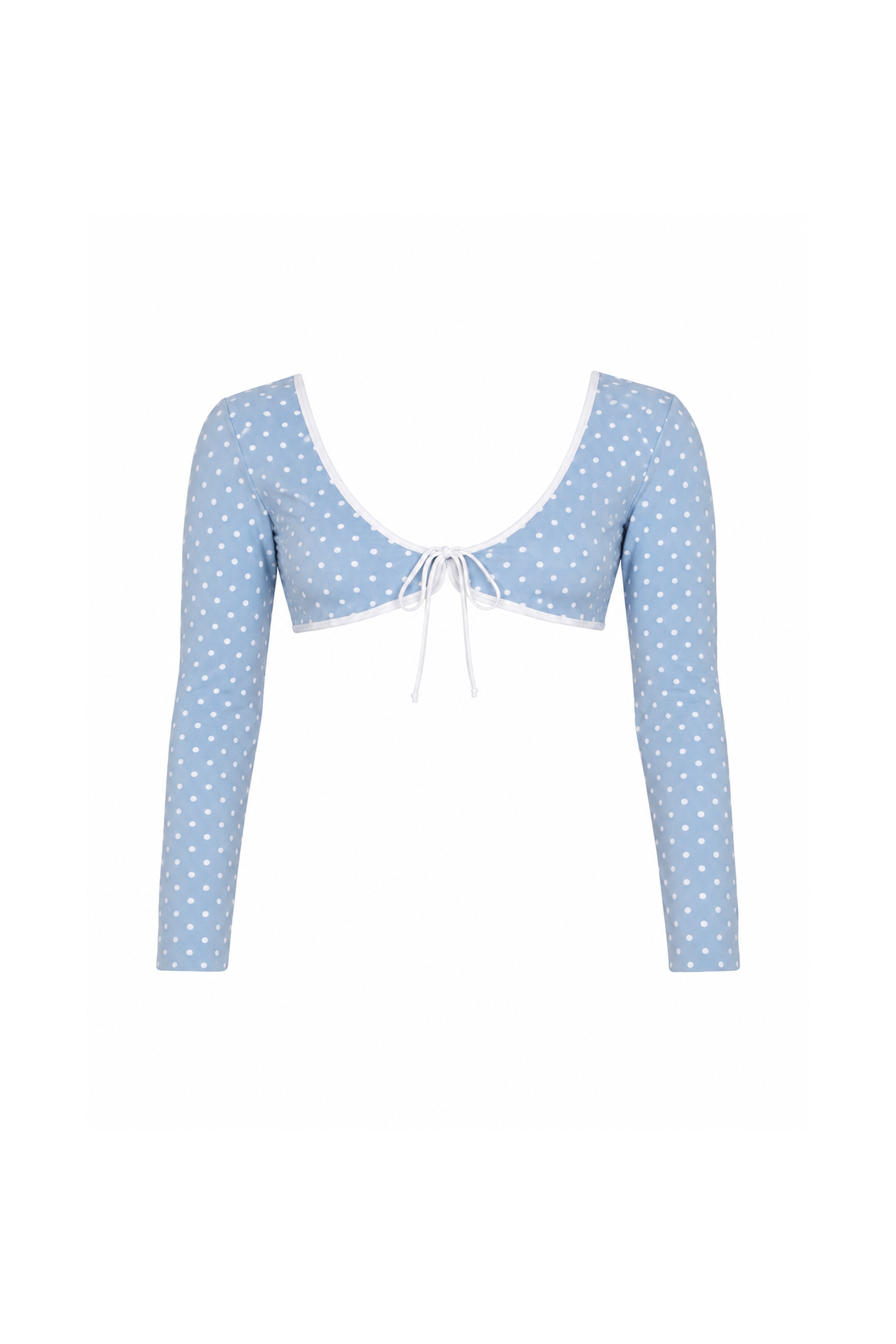 Boléro de bikini shortie à pois